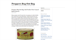 Desktop Screenshot of preppersbugoutbag.com